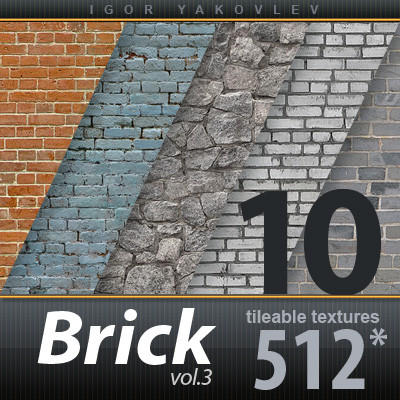 Brick Wall Textures 512x512 vol.3